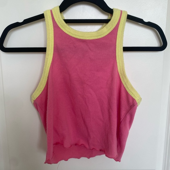 BP Pink and Yellow Tank Top - Picture 1 of 5